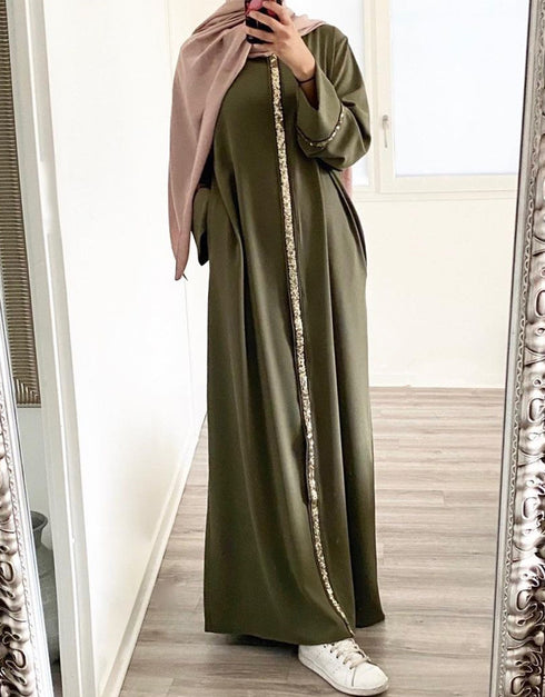 Stunning Casual Maxi Abaya with Sequins